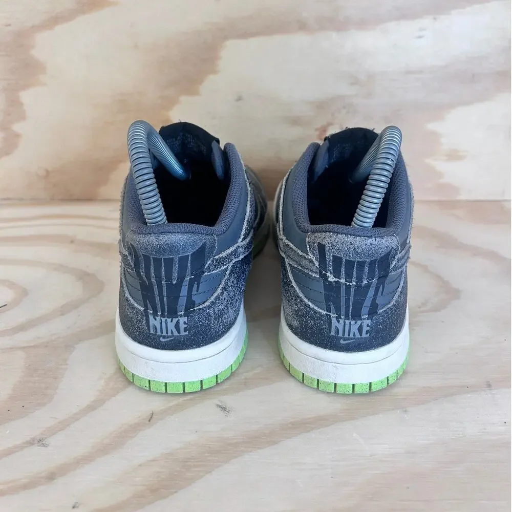 Nike - Dunk Low Halloween GS -Sneakers -Black/Green - Big Kids -4Y - DQ6215-001